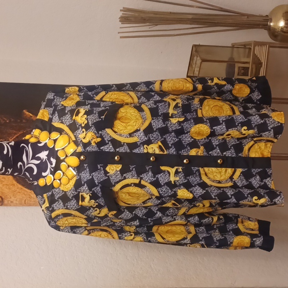 Baroque Print Vintage Top